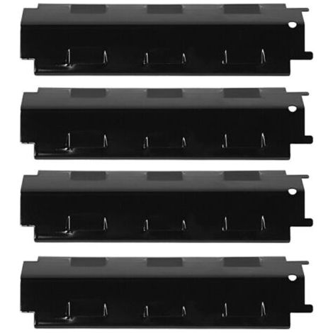 Plaque Chauffante pour Gril à Gaz, en Acier Inoxydable Épaissi Chauffer Uniformément, Rechange de Panneau Chauffant de Chauffante de Barbecue Diffuseur de Flamme 37cm(4pcs)