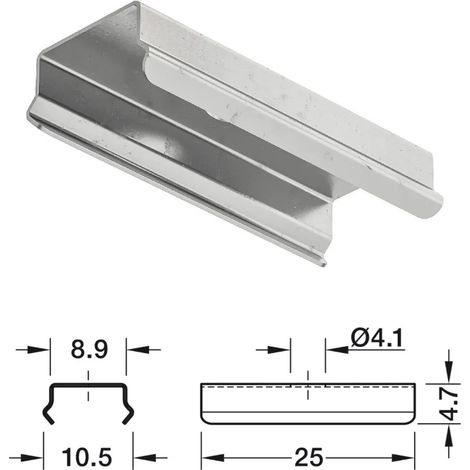 CLIP PER IL MONTAGGIO INVISIBILE DEI PROFILI 2103 HAFELE LOOX5 833.95.761