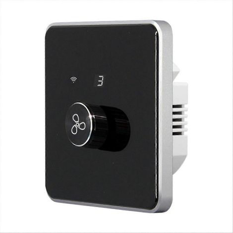 WiFi interrupteur de ventilateur 5 vitesses commande UE ventilateur de plafond Tuya télécommande noir (1/5)