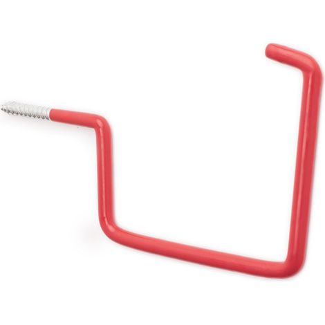 Gancho Multiusos para Colgar en Techo  Fabricado en Acero  Acabado en Rojo  Gran Capacidad de Carga  Medidas 8110185 mm  Sistema de Fijación  1 Unidad - (1/3)