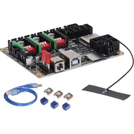 Carte Mère de Graveur Laser, Module Commande Laser MKS DLC32 V2.1 32 Bits ESP32 WiFi GRBL DIY Principale Universelle