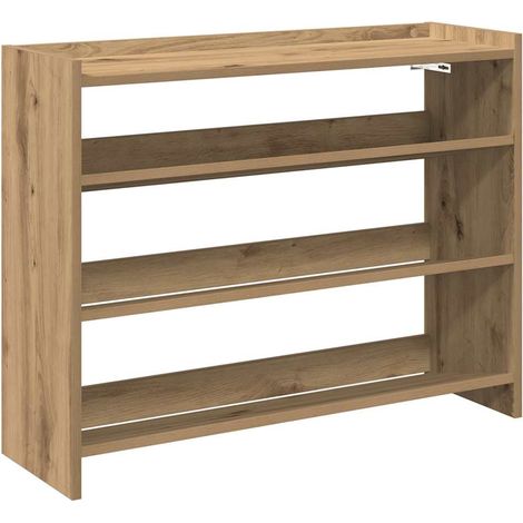 Maison Exclusive - Scarpiera Rovere Artigianale 80x25x62 cm in Legno Multistrato