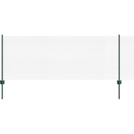 Maison Exclusive - Schweißdrahtzaun mit Pfosten 100 x 0,8 m (B x