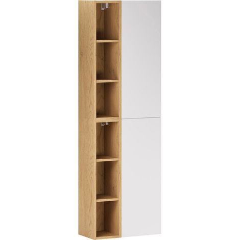 Columna mural para hornacina Oria Blanco mate (1/4)