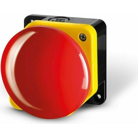 Pulsante Emergenza Fungo Nc Rosso Per Automazione Accesso Tornello Portello