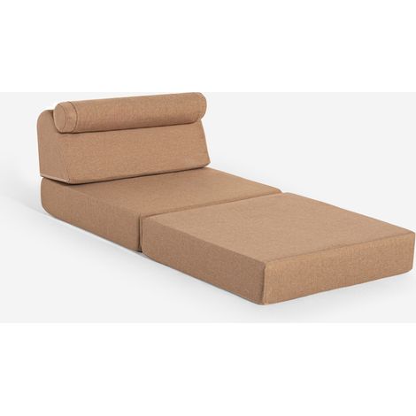 Poltrona letto singolo pieghevole da terra salvaspazio Jasmine