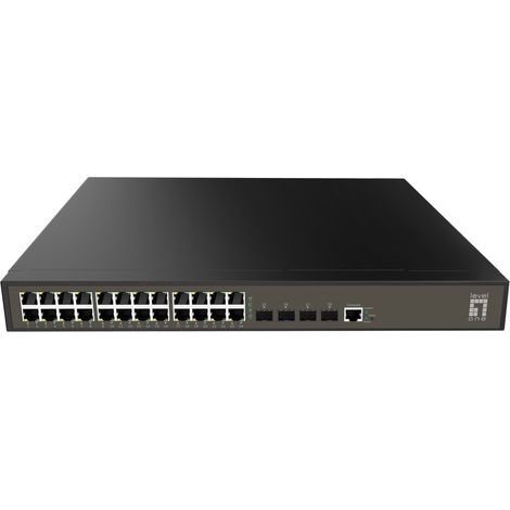 LevelOne GEL-2871 switch di rete Gestito L2 Gigabit Ethernet (10/100/1000) 1U Nero (1/3)