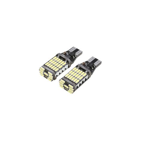Bombilla LED 912 921 para luz de marcha atrás, chipsets 2835 de 15 SMD de alto rendimiento, bombillas T15 906 922 W16W sin errores, luz blanca diurna de 6000 K (1/4)