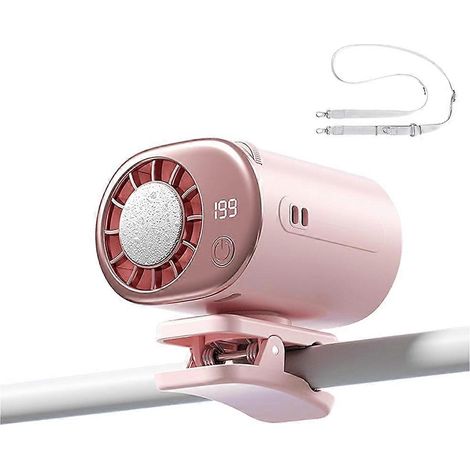 Ceinture ventilateur avec secure clip climatiseur écran LED pour maison voyage camping refroidissement ventilateurs B (1/5)