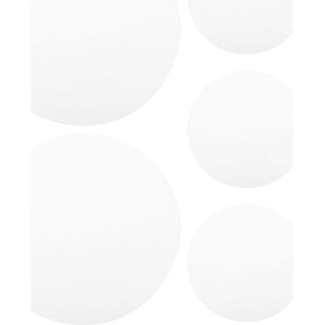 5 Pièces Plaque Diffuseur Ronde pour Abat-jour, Acrylique Blanc, Finition Givrée, Transmission Élevée, Lumière Homogène, Salons et Repas (1/5)