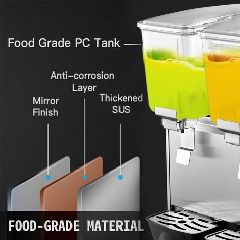 Distributeur de jus commercial, Distributeur de boissons froides, 36 L (1/5)