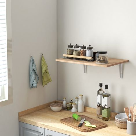 Table mural pliable en bois 60x40x20 cm naturel