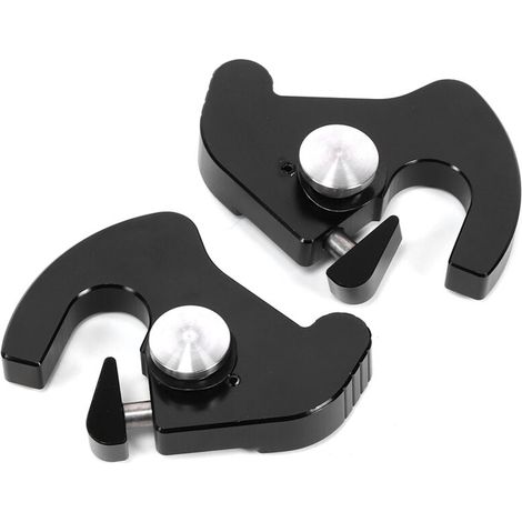 Coppia di clip di montaggio per portapacchi Sissy Bar girevoli sinistra-destra in alluminio CNC per Touring-RAPANDA (1/4)