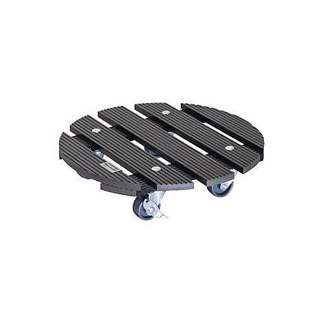Scooter de planta WPC Ø 29 x 7.5 cm I exterior + Interior I Capacidad de carga 100 kg (1/5)
