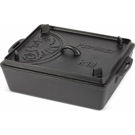 Petromax Kastenform mit Deckel k12 8 Liter Gusseisen Brat- und Backform