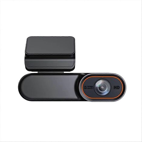 Caméra embarquée 4G Wi-Fi Mini DVR pour voiture avec double objectif avant et arrière, vision nocturne 1080p, boîtier noir, pour la surveillance du stationnement et la chambre. (1/5)