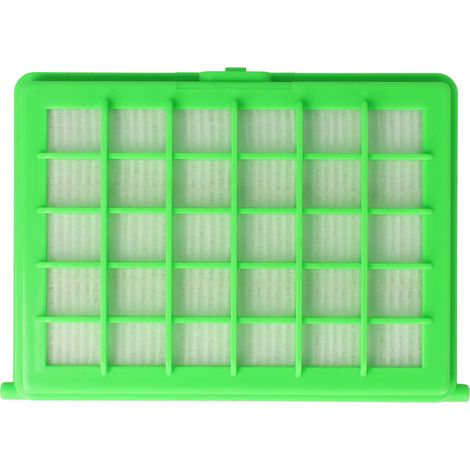 vhbw filtro compatibile con Rowenta RO 5295214 Q0, RO 5295 EA 4Q0, RO 5295 OA 4Q0, RO 5295 R14 Q0 aspirapolvere - filtro HEPA bianco / verde