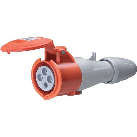 Prise mobile P17 IP44 16A 200/250V 3P+T en plastique (1/7)