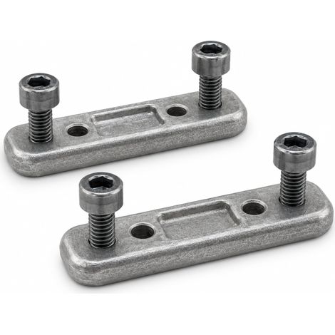 Platines d'auvent métalliques Règles pour fixation des bras à la barre de charge Kit de fixation pour auvent extérieur Remplacement universel avec vis (1/5)