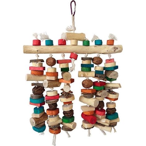 Blocs de suspension colorés pour oiseaux, jouet pour exercer les dents et faire pousser les molaires en cage