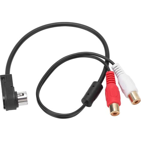 Adaptateur Câble Audio AUX IN RCA pour Autoradio Alpine KCA-121B Ainet Lecteur 9887 105 117 9855, Remplacement (1/5)
