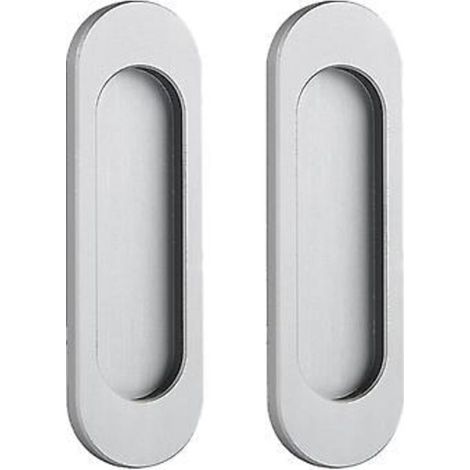 Porte coulissante ovale en alliage d'aluminium auto-adhésive sans perçage (1/4)