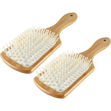 2 Stück Bambus-Massagekamm