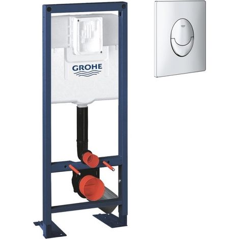 GROHE - Bati support pour wc Rapid SL 1.13 m x 0.42 m avec plaque de commande chrome