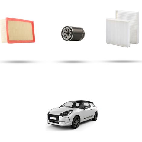 Kit tagliando 3 filtri compatibile con Ds3 1.2 VTi 60kw dal 2012 (1/5)