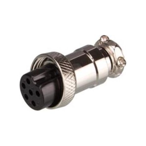 CONECTOR HEMBRA MULTICONTACTOS PARA CHASIS - 6 CONTACTOS
