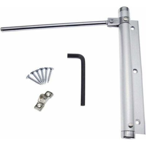 Verstellbarer Türschließer mit Feder aus Aluminiumlegierung zur Aufputzmontage, automatischer Schließmechanismus, 45 kg (1 Stück)