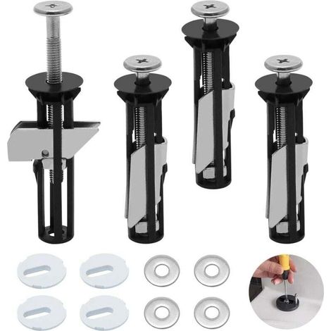 Edelstahl-WC-Sitzschrauben – 4er-Ersatzschraubenset – Crezuo