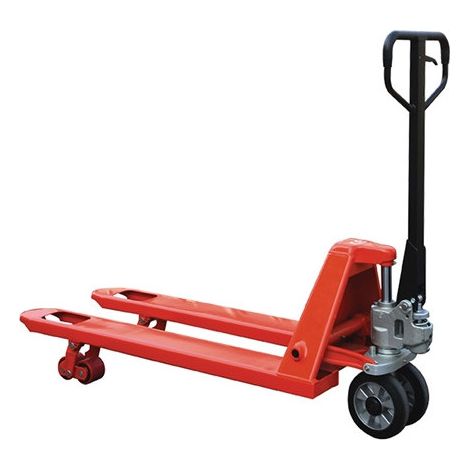 Transpalette manuel AC25NBN premium 2.5T roues directrices et boggies polyamide Stockman