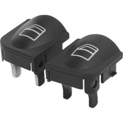 1 Pair Window Switch Button Covers Caps 2038200110 Replacement for MercedesBenz CClass W203 C230 C240 (1/4)