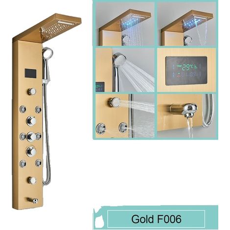 Panneau de Douche LED, Douche Pluie Cascade, Jet de Massage SPA (1/2)