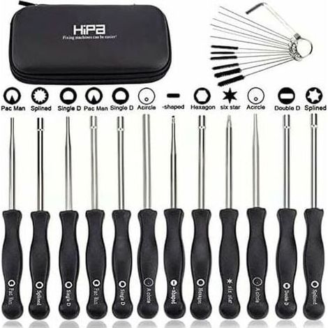 Kit de 12 outils de réglage de carburateur - embouts résistants à la Corrosion - compatible Moteurs 2 temps Poulan, Husqvarna, Stihl, Echo (1/5)