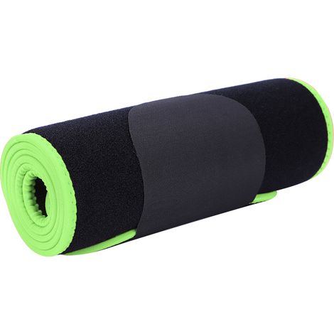 Ceinture de compression réglable pour le sport, sangle de soutien lombaire pour haltérophilie (verte, taille L) (1/5)