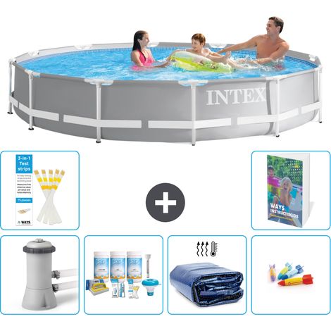 Prism Frame Pool Rund - 366x76 cm - 7-teilig S282
