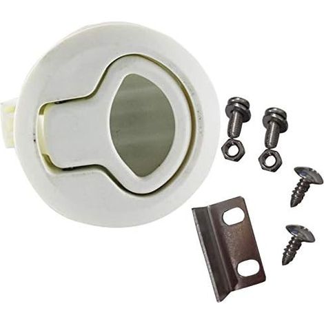 Loquet encastré, 61 mm/2,4 pouces, verrou à anneau rond pour coffre de bateau, écoutille, yachts, camping-cars, lot de 4