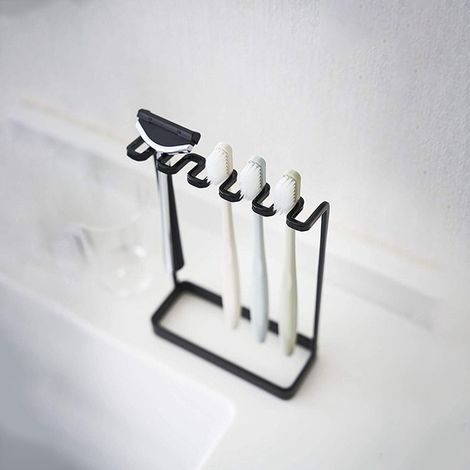 Schwarze, geschwungene Seifenschale aus rostfreiem Eisen für das Badezimmer (1/4)