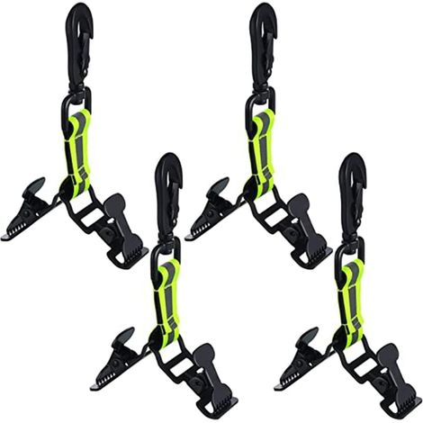4 Pcs Porte- Clips de Porte- Accessoires pour Pompier Police Sauvetage Travail Clips de Ceinture (1/5)