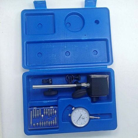Comparador (Metrología) Indicador de cuadrante de prueba 0-10 mm DTI con base magnética 40111963 - (1/4)
