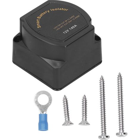 Relais de charge automatique 12V 140A Détection de tension intelligent Double batterie pour camping-car bateau (1/5)