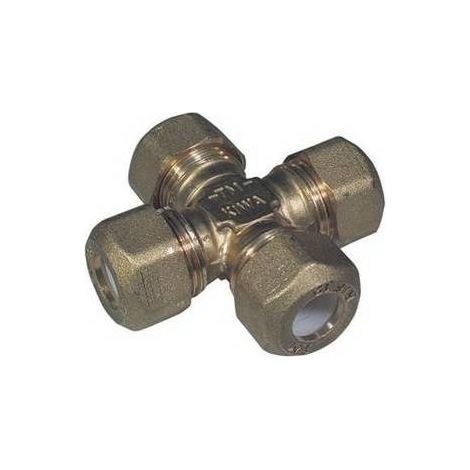 CROIX À 4 ÉCROUS POUR CUIVRE AVEC OGIVE EN TÉFLON TIEMME Dimensions : 1/2 x 12R