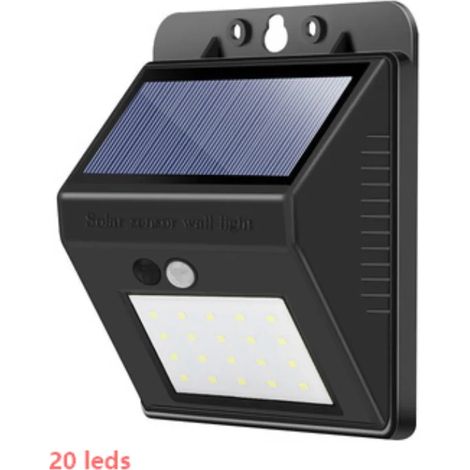 (20 LED) NOUVELLE lampe solaire multifonctionnelle pour décoration extérieure, étanche IP65, projecteur solaire avec détecteur de mouvement (1/5)