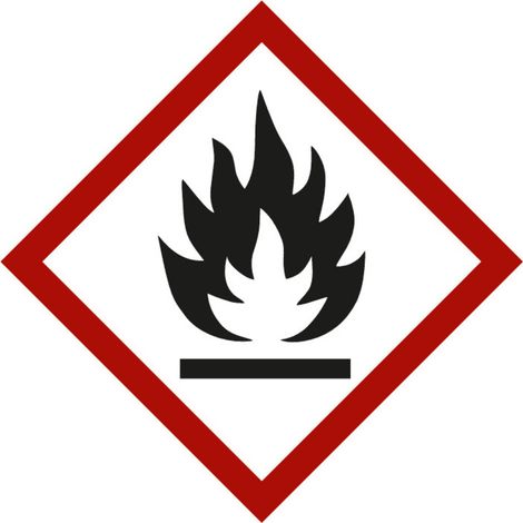 Gefahrstoffsymbol Flamme, Typ: 03052