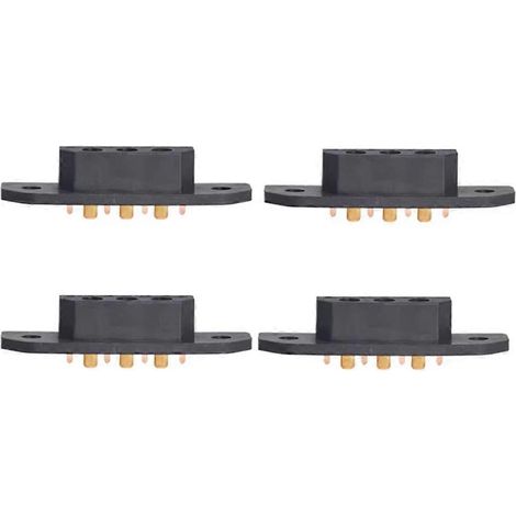 4 connecteurs de batterie ICM150S17PB 20 A plaqués or pour avion RC, raccord mâle/femelle, version femelle (1/5)