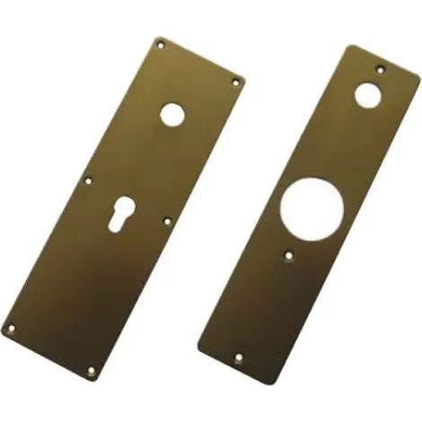 COPPIA MOSTRINE INTERNA+ESTERNA PER SERRATURA MOTTURA FERBONA BRONZO 95445