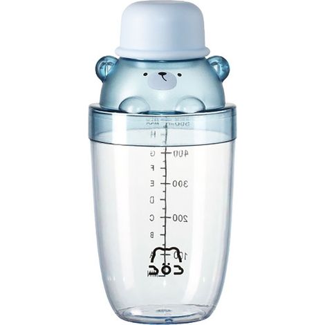 Tragbarer blauer 500-ml-Cocktailshaker aus Kunststoff für Martini, Milchtee, Margarita – Mixwerkzeug für Getränke und Wein (1/5)