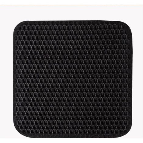 Waterproof Silicone Cat Litter Mat 50x30cm-Black
